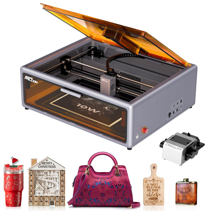 Creality Falcon A1 10W Enclosed Laser Engraver with Camera & Air Assist