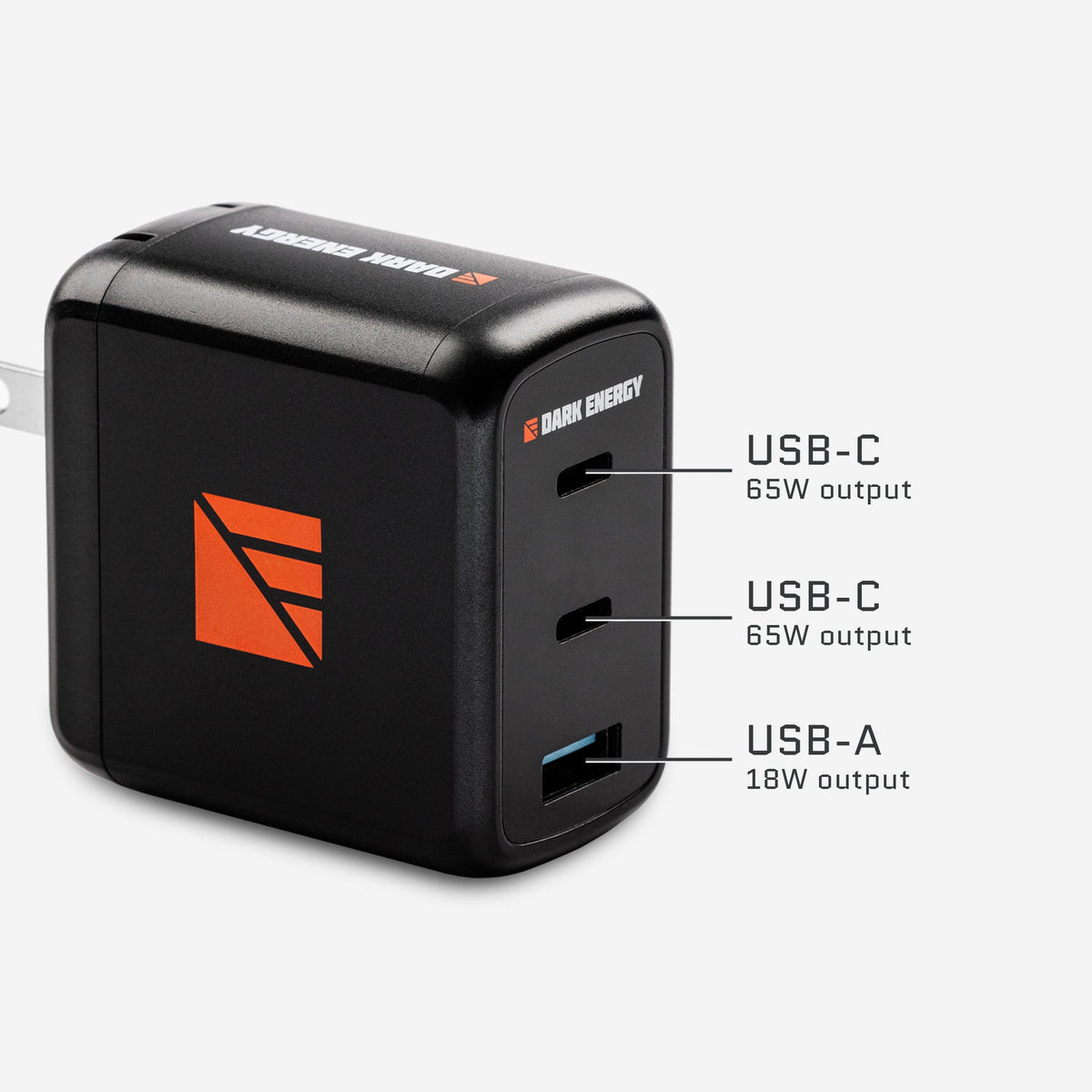 Dark Energy 65W 3-Port USB Wall Charger