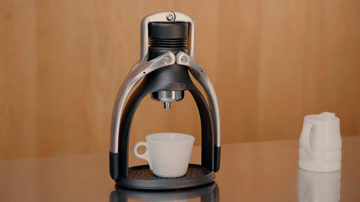 ROK EspressoGC Black PLUS Manual Espresso Maker