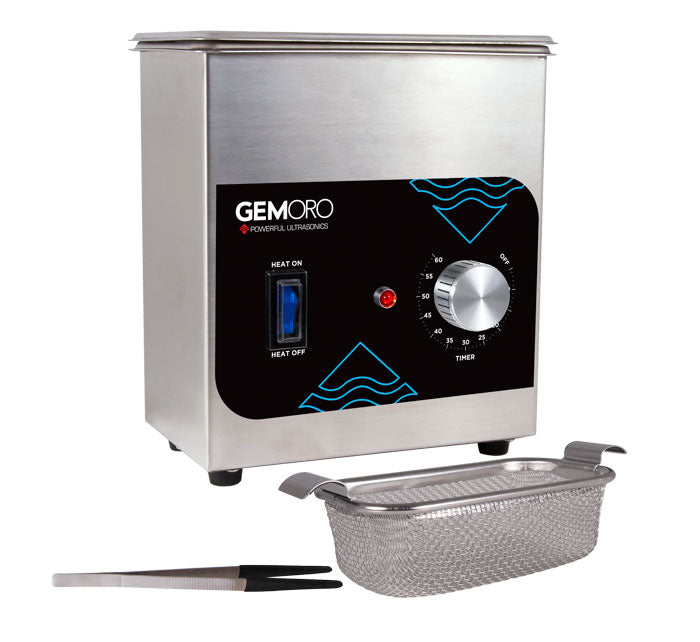 GemOro 1.5PTH Heated Ultrasonic Jewelry Cleaner