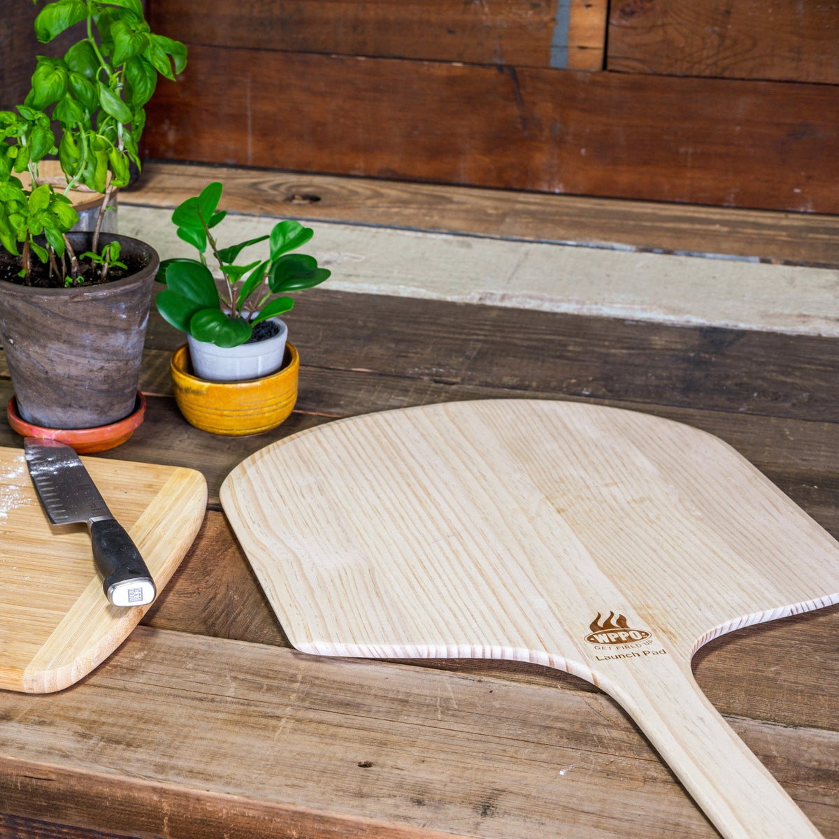 WPPO Wooden Pizza Peels, 14 × 36 Inches — Set of 2