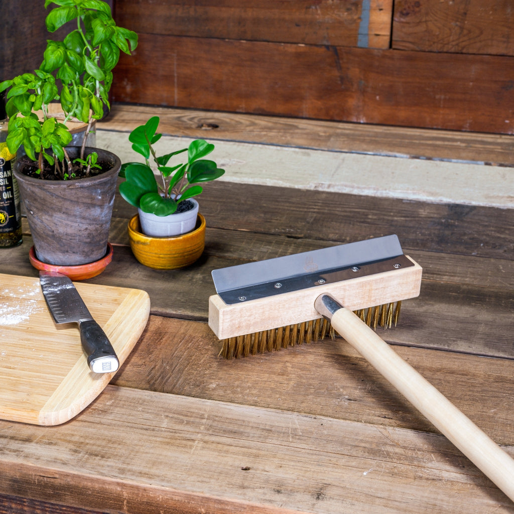 WPPO Pizza Oven Brush Head & Scraper — No Handle