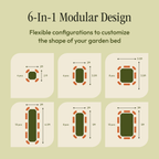 Gro-Rite Tool-Free Modular Metal Raised Garden Bed Kit