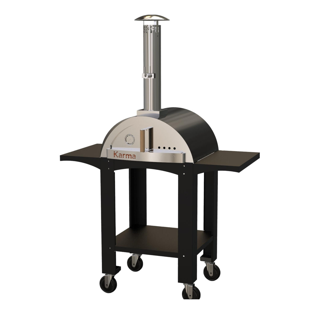 WPPO Karma 25 Colored Wood-Fired Oven with Stand & Cart