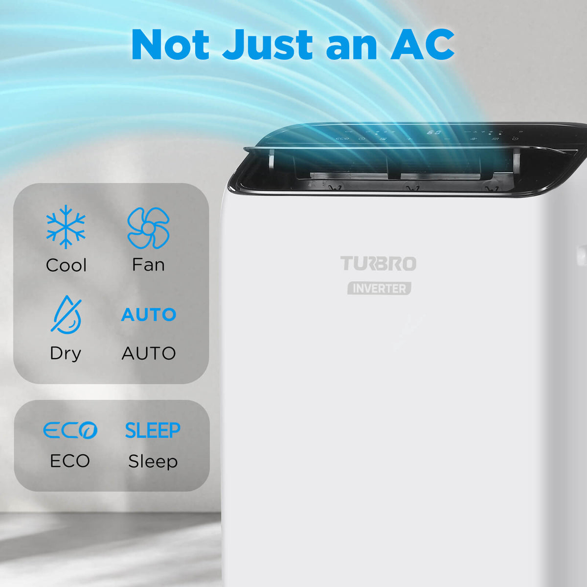 TURBRO Greenland 14,000 BTU Inverter Portable Air Conditioner