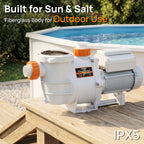 TURBRO FlowSense Variable Speed Pool Pump, Above-Ground