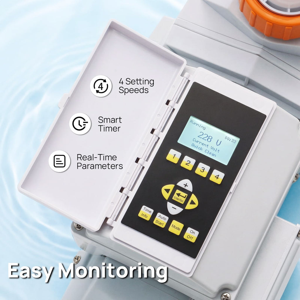 TURBRO FlowSense Variable Speed Pool Pump, In/Above-Ground
