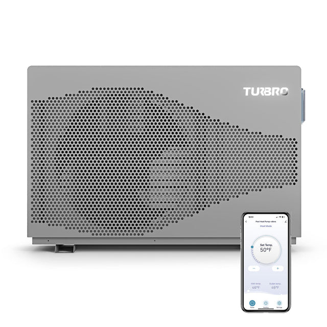TURBRO Beluga Inverter Pool Heat Pump, 33K/58K/100K BTU