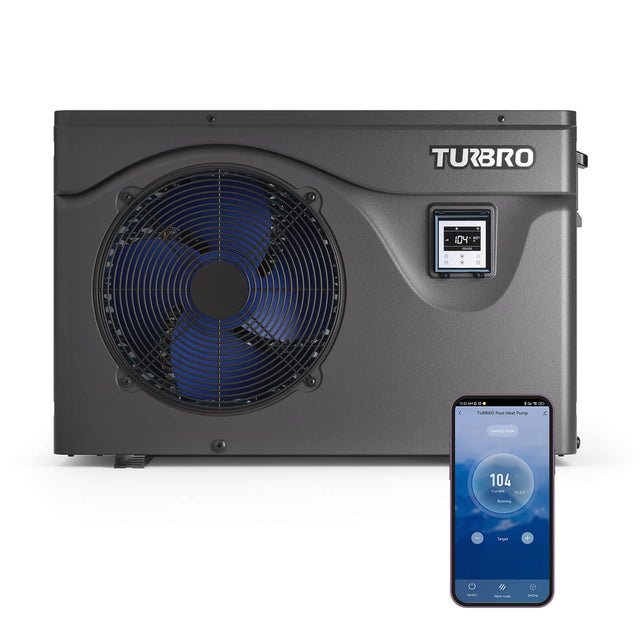 TURBRO Beluga Inverter Pool Heat Pump, 50K/75K BTU