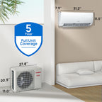 TURBRO Finnmark 12,000 BTU Single Zone Mini-Split Heat Pump (R32)