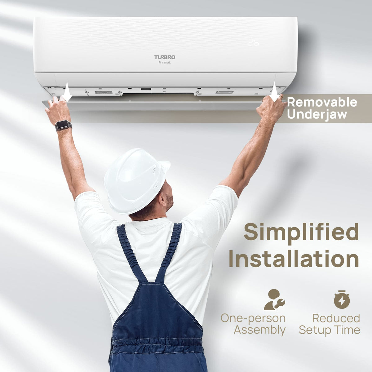 TURBRO Finnmark 24,000 BTU Single Zone Mini-Split Heat Pump (R32)