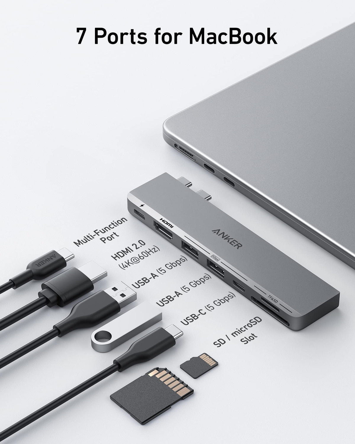 Anker 547 USB-C Hub (7-in-2, for MacBook)