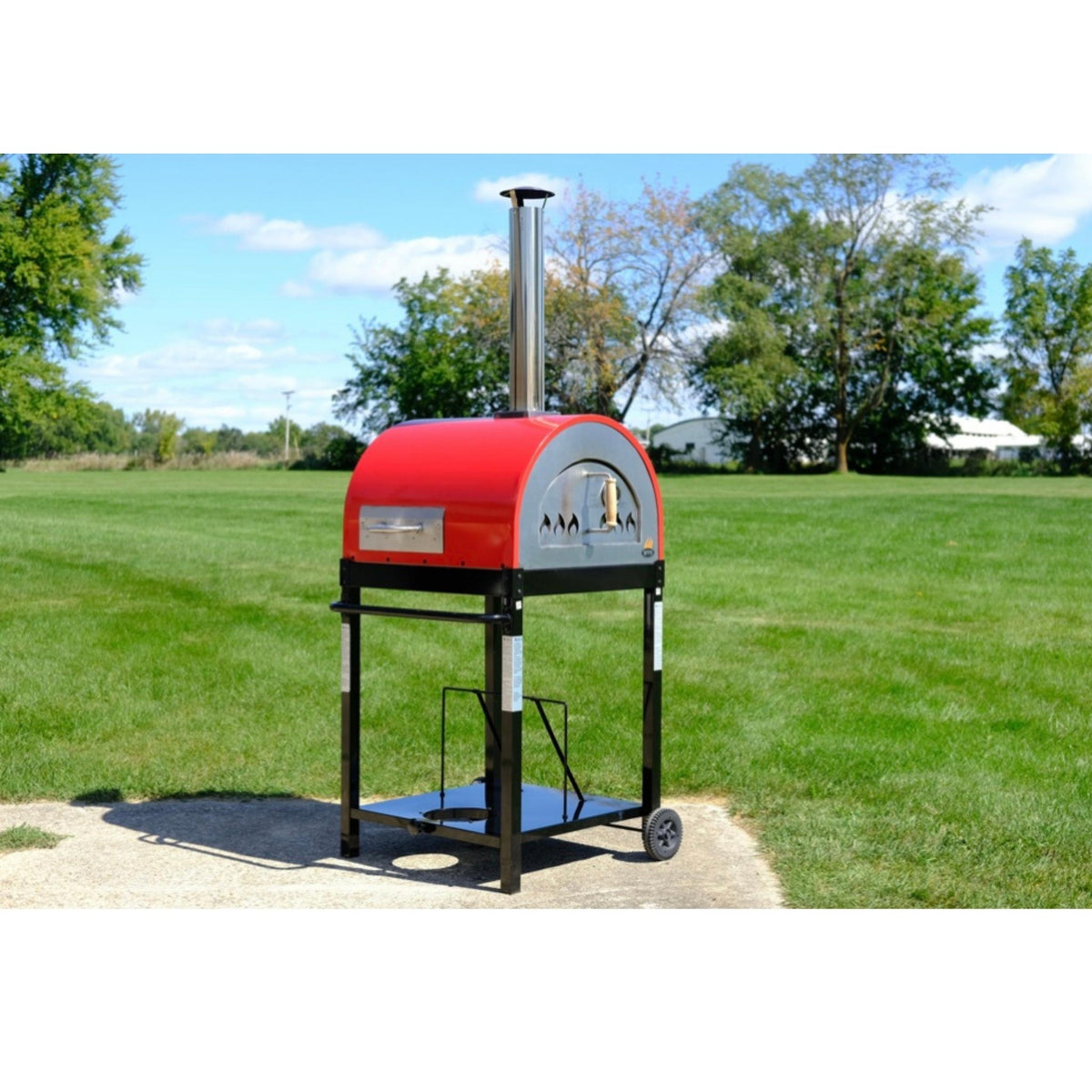 WPPO Traditional 25" Dual-Fuel Pizza Oven with Gas Attachment