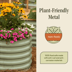 Gro-Rite Tool-Free Modular Metal Raised Garden Bed Kit