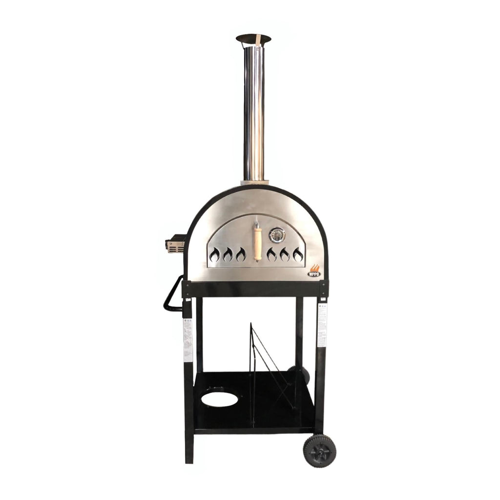 WPPO Traditional 25" Dual-Fuel Pizza Oven with Gas Attachment