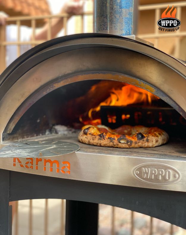 WPPO Karma 25 Colored Wood-Fired Oven with Stand & Cart