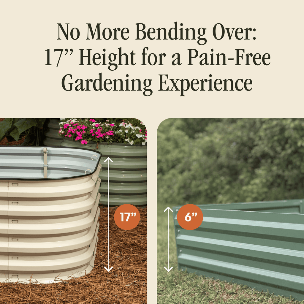Gro-Rite Tool-Free Modular Metal Raised Garden Bed Kit