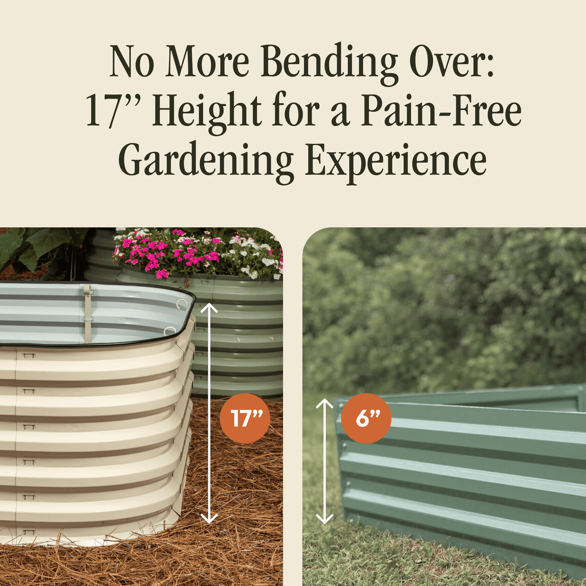 Gro-Rite Tool-Free Modular Metal Raised Garden Bed Kit