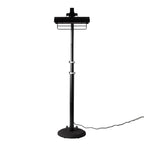 Fire Sense Black Powder Coated Steel Telescoping Offset Pole Mounted Infrared Patio Heater