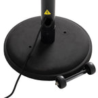 Fire Sense Black Powder Coated Steel Telescoping Offset Pole Mounted Infrared Patio Heater