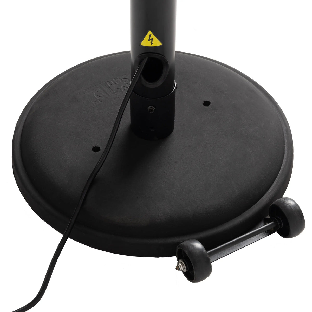 Fire Sense Black Powder Coated Steel Telescoping Offset Pole Mounted Infrared Patio Heater