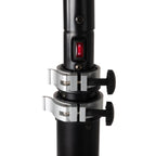 Fire Sense Black Powder Coated Steel Telescoping Offset Pole Mounted Infrared Patio Heater