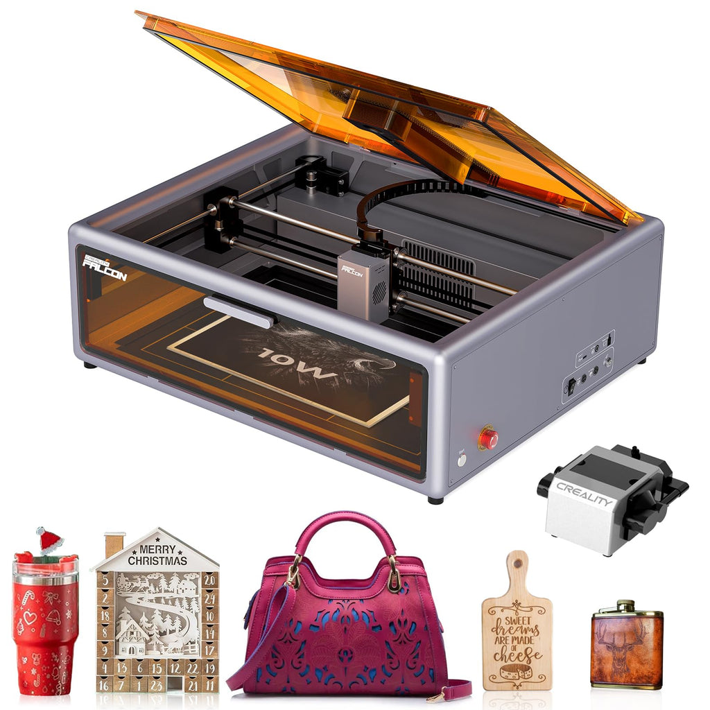 Creality Falcon A1 10W Enclosed Laser Engraver with Camera & Air Assist
