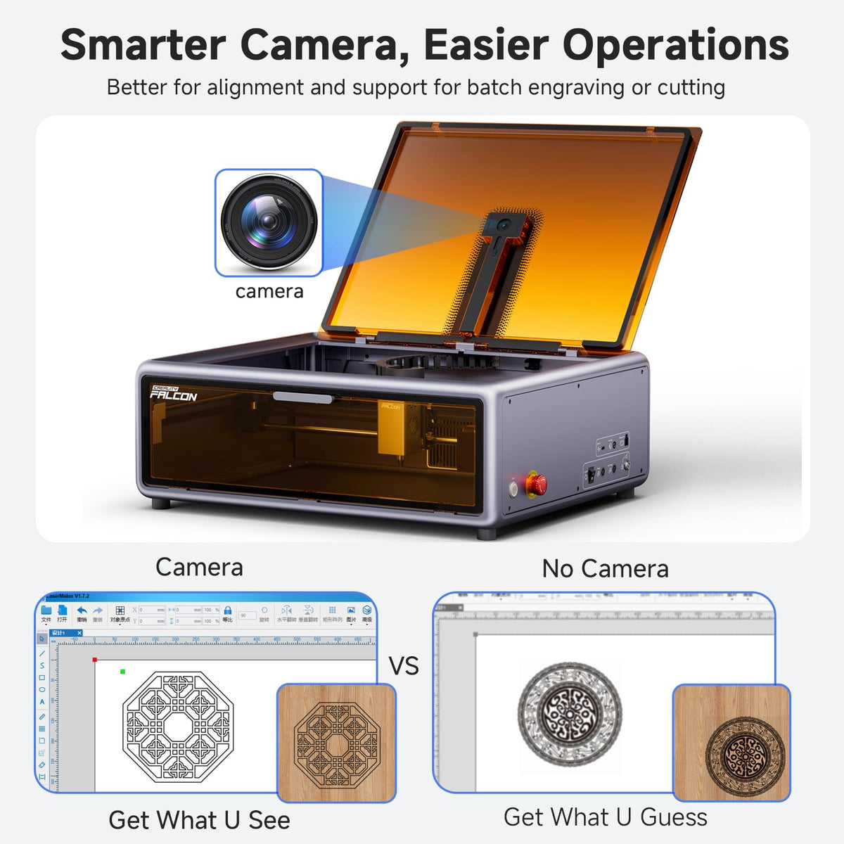 Creality Falcon A1 10W Enclosed Laser Engraver with Camera & Air Assist