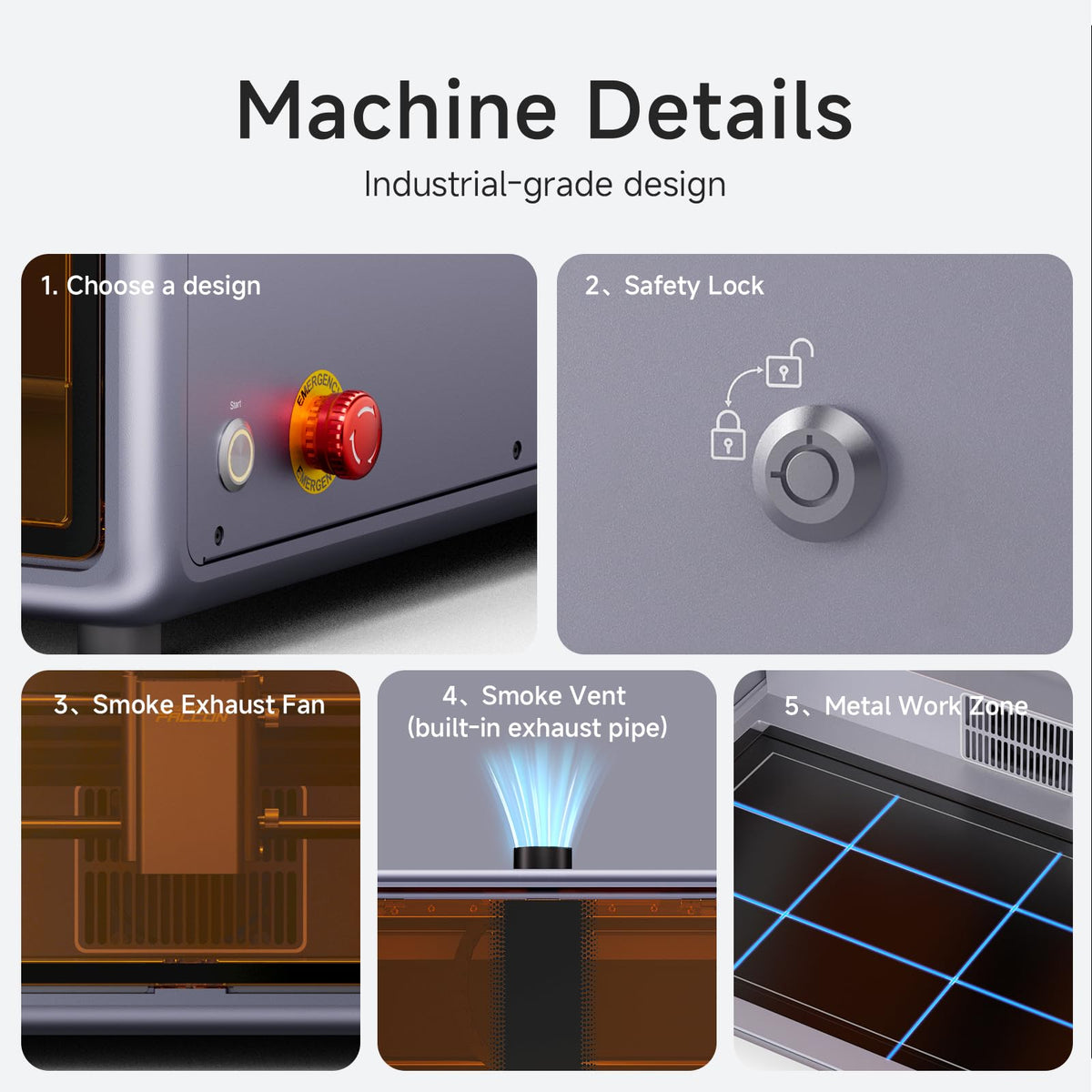 Creality Falcon A1 10W Enclosed Laser Engraver with Camera & Air Assist