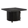 Fire Sense Dalton 40" Square Woven Aluminum Convertible Gas Fire Pit Table