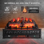 TURBRO Eternal Flame EF30-PB Electric Fireplace Logs