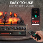 TURBRO Eternal Flame EF30-PB Electric Fireplace Logs