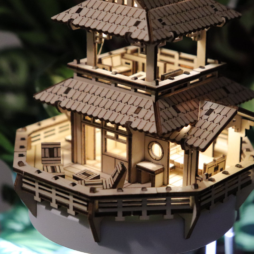 Tiny Treehouses Sunrise Terrace DIY Model Kit with Grow Light