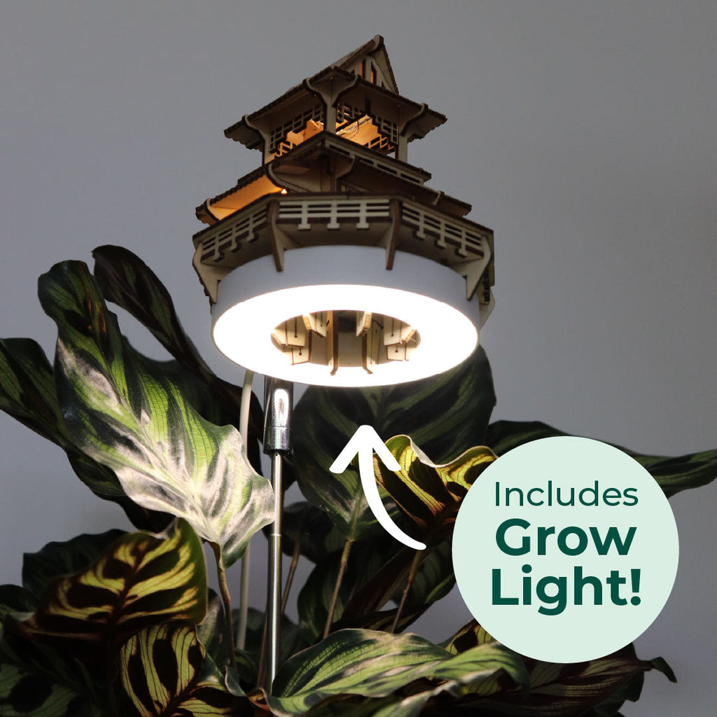 Tiny Treehouses Sunrise Terrace DIY Model Kit with Grow Light