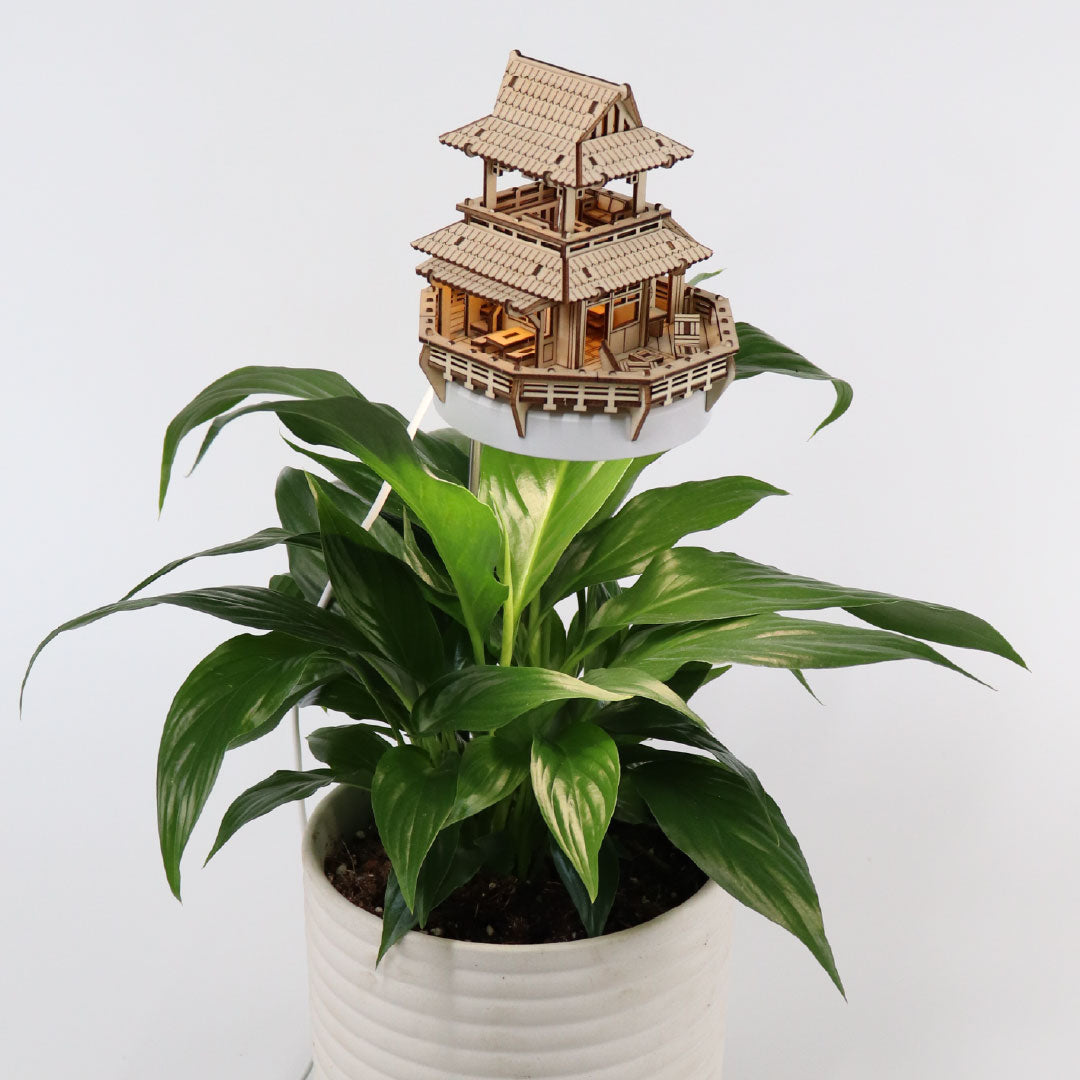 Tiny Treehouses Sunrise Terrace DIY Model Kit with Grow Light