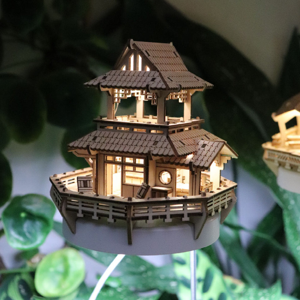 Tiny Treehouses Sunrise Terrace DIY Model Kit with Grow Light