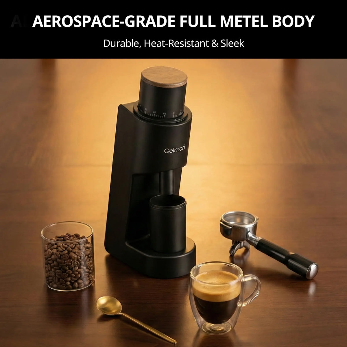 Geimori GU38 Compact Electric Coffee Grinder