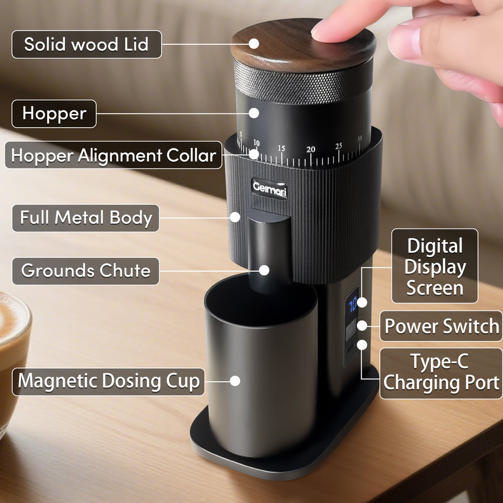 Geimori T38 Cordless Battery Coffee Grinder