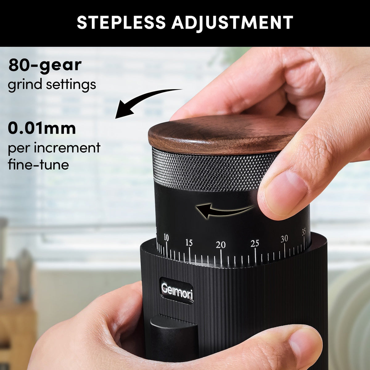 Geimori T38 Cordless Battery Coffee Grinder