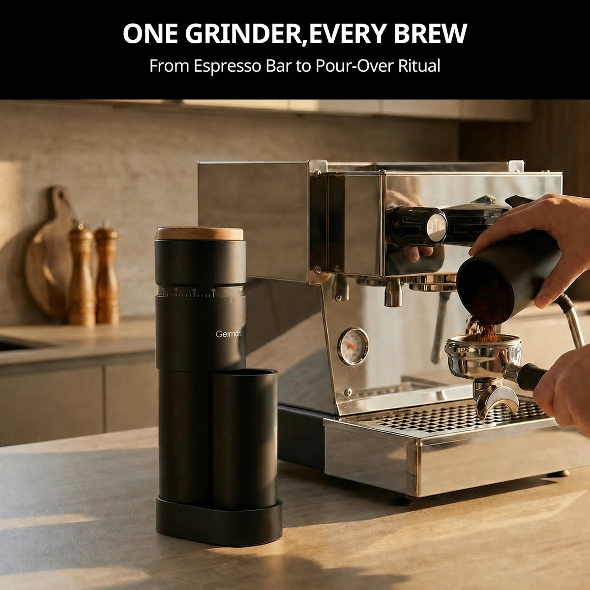 Geimori T38 Plus Plug-In Electric Coffee Grinder