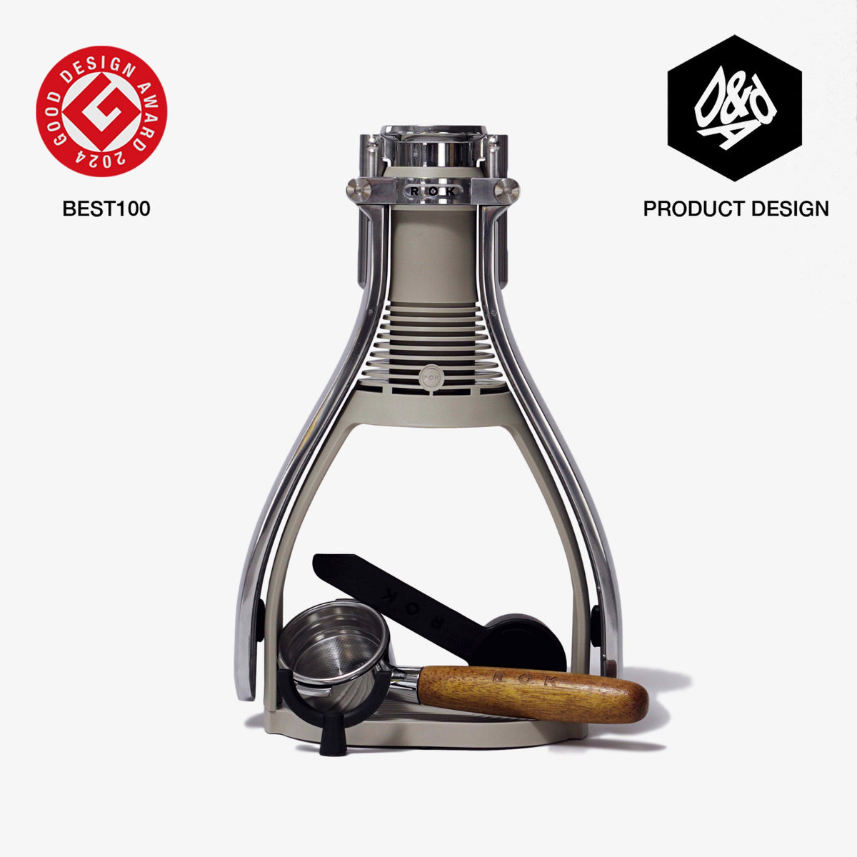 ROK Presso Smartshot Manual Espresso Maker — Warm Grey