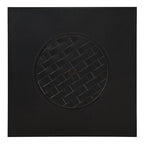 Fire Sense Henley 40" Round Aluminum Basketweave Convertible Gas Fire Pit Table