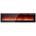 TURBRO In Flames 72-Inch Wi-Fi Wall-Mounted Electric Fireplace