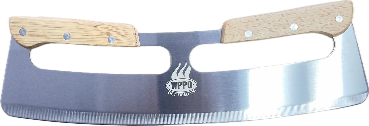 WPPO 14-Inch Rocker Pizza Cutter with Blade Cover