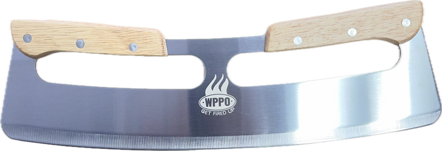 WPPO 14-Inch Rocker Pizza Cutter with Blade Cover