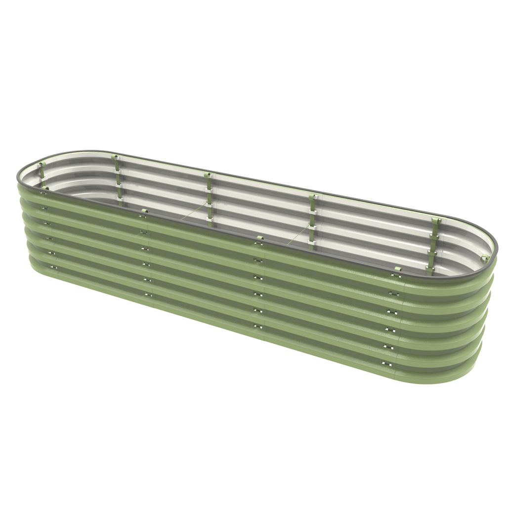 Gro-Rite Tool-Free Modular Metal Raised Garden Bed Kit