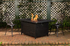 Fire Sense Longmont 48" Rectangular Aluminum Convertible Gas Fire Pit Table
