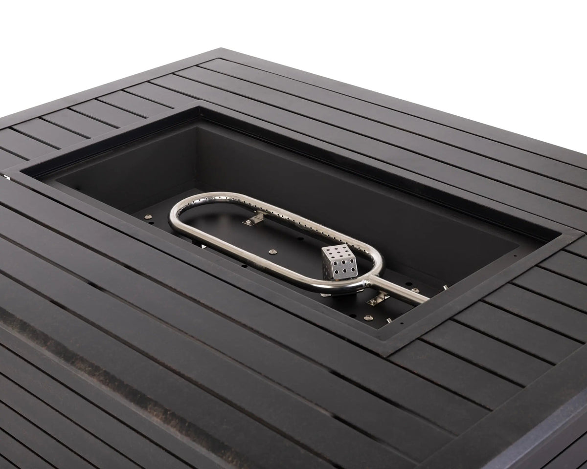 Fire Sense Longmont 48" Rectangular Aluminum Convertible Gas Fire Pit Table