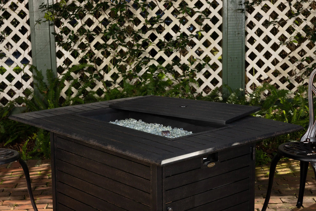 Fire Sense Longmont 48" Rectangular Aluminum Convertible Gas Fire Pit Table
