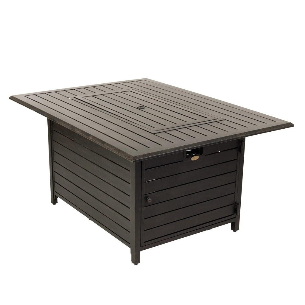 Fire Sense Longmont 48" Rectangular Aluminum Convertible Gas Fire Pit Table